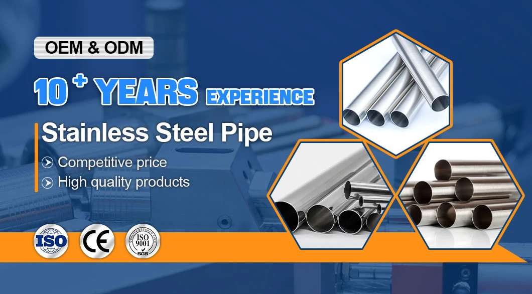 Factory Direct Sales 304 201seamless Stainless Steel Pipe